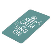 Magnet Flexible Conserver le calme et chanter - toutes les couleur (Côté Gauche)