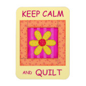 Magnet Flexible Conserver le calme et le bloc de fleurs appliqué d (Vertical)