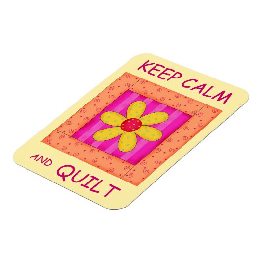 Magnet Flexible Conserver le calme et le bloc de fleurs appliqué d (Côté Gauche)