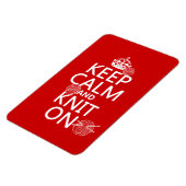Magnet Flexible Conserver le calme et le knit allumé - toutes les (Côté Gauche)