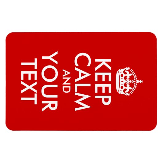 Magnet Flexible Conserver le calme et le texte (Horizontal)