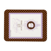 Magnet Flexible Conserver le calme et manger des gâteaux - Mode te (Horizontal)