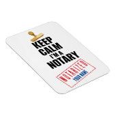 Magnet Flexible Conserver le calme Je suis un Notaire Customisé No (Côté Droit)