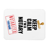 Magnet Flexible Conserver le calme Je suis un Notaire Customisé No (Horizontal)