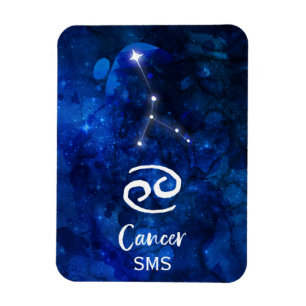 Magnet Flexible Constellation du zodiaque Cancer Monogramme Galaxi