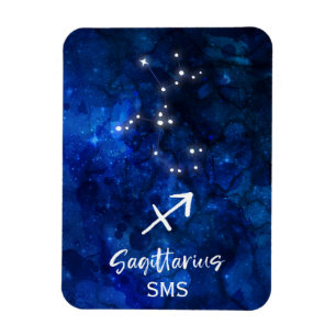 Magnet Flexible Constellation du zodiaque Sagittaire Galaxie Monog