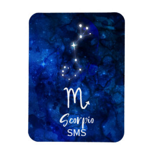Magnet Flexible Constellation du zodiaque Scorpion Galaxie bleue M