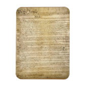 Magnet Flexible Constitution vintage des États-Unis (Vertical)