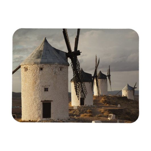 Magnet Flexible Consuegra, antiques moulins à vent de La Mancha (Horizontal)