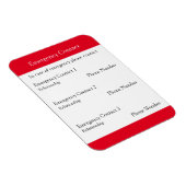 Magnet Flexible Contact d'urgence (Côté Droit)