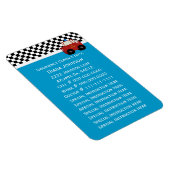 Magnet Flexible Contact d'urgence : Camion à feu (Côté Droit)