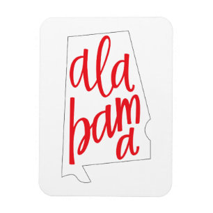 Magnet Flexible Contour d'état de l'Alabama