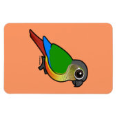 Magnet Flexible Conure à côté jaune Birdorable (Horizontal)