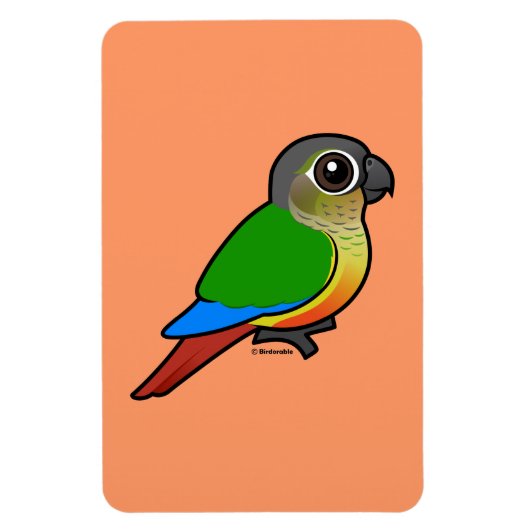 Magnet Flexible Conure à côté jaune Birdorable (Vertical)