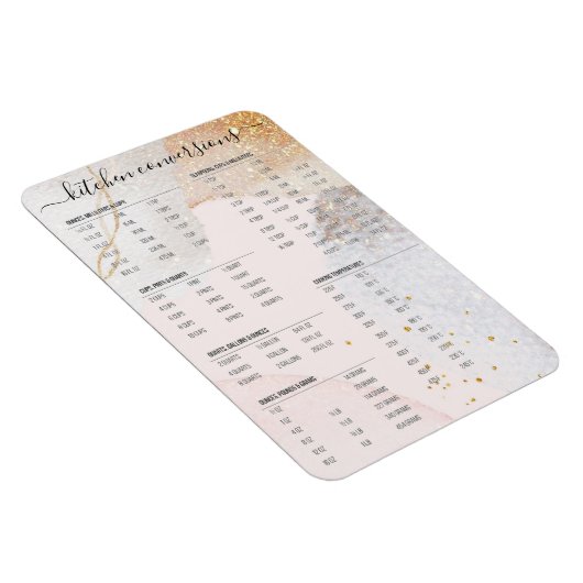 Magnet Flexible Conversion de cuisine rose abstrait moderne  (Côté Droit)