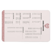 Magnet Flexible Conversion de Cuisine rose roux (Horizontal)