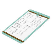 Magnet Flexible Conversion des mesures de cuisine pois mignons (Côté Gauche)