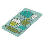 Magnet Flexible Conversions de recettes de cuisine turquoise perso (Côté Gauche)