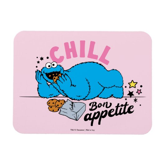 Magnet Flexible Cookie Monster | Bon appétit Chill (Horizontal)