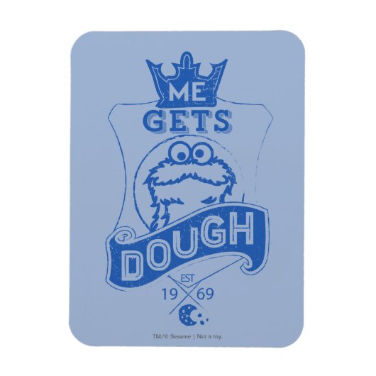 Magnet Flexible Cookie Monster Me Gets Dough (Vertical)