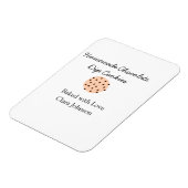 Magnet Flexible Cookiers faits maison ajouter votre nom de texte j (Côté Gauche)