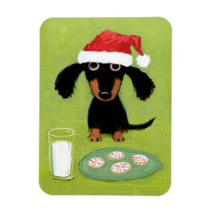Magnet Flexible Cookies pour Père Noël Dachshund