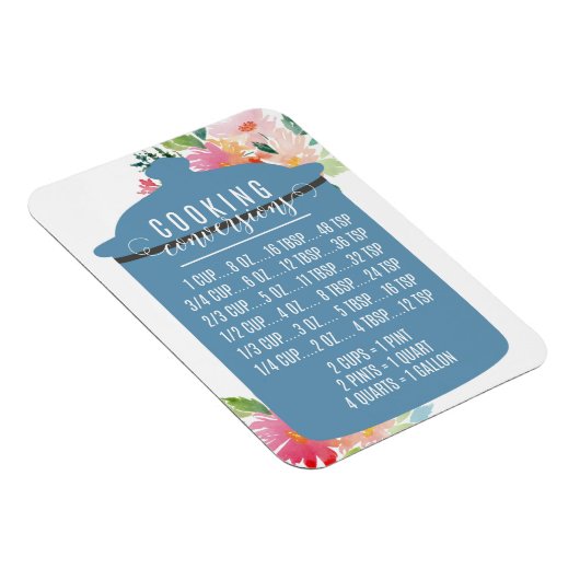 Magnet Flexible Cooking Conversion Chart | Blue Jar (Côté Droit)