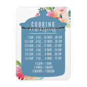 Magnet Flexible Cooking Conversion Chart | Blue Jar (Vertical)