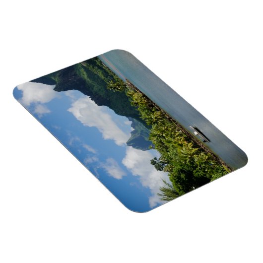 Magnet Flexible Cook's Bay, Moorea aimant rectangulaire (Côté Droit)