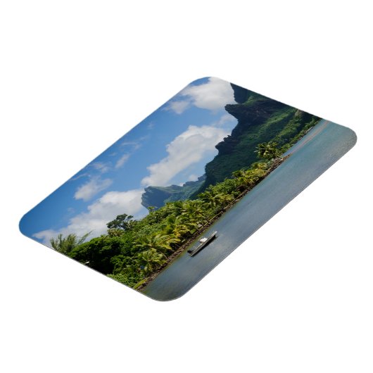 Magnet Flexible Cook's Bay, Moorea aimant rectangulaire (Côté Gauche)
