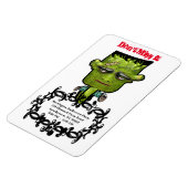 Magnet Flexible Cool Frank Fright Rappel du parti Halloween (Côté Gauche)