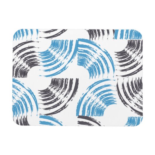 Magnet Flexible Cool, moderne, bleu abstrait tendance (Horizontal)