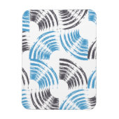 Magnet Flexible Cool, moderne, bleu abstrait tendance (Vertical)