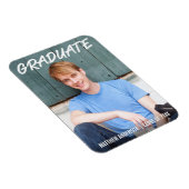 Magnet Flexible Cool moderne Faire-part de diplôme Photo WT (Côté Droit)