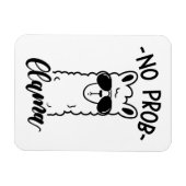 Magnet Flexible Cool No Prob Llama (Horizontal)
