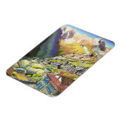 Magnet Flexible Cool oriental Namche Bazar Tibet (Côté Gauche)