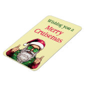 Magnet Flexible Cool Père Noël Vous Souhaite De Joyeuses Cruisemas (Côté Gauche)