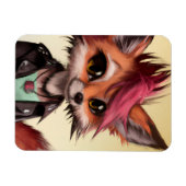 Magnet Flexible Cool Punkrock Fox adolescent (Horizontal)