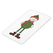 Magnet Flexible Cool Snowman (Côté Gauche)