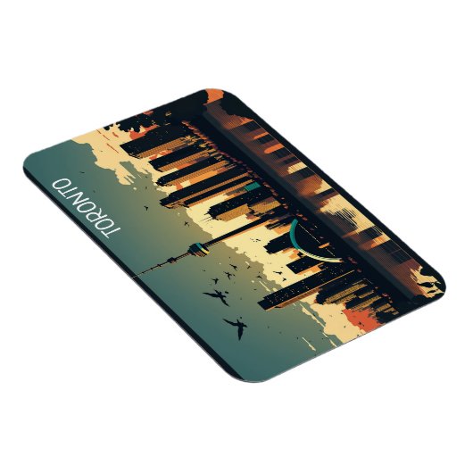 Magnet Flexible Cool Toronto Canada Skyline  (Côté Droit)