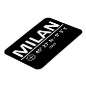Magnet Flexible Coordonnées Milan (Côté Gauche)