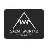 Magnet Flexible Coordonnées Saint Moritz Suisse (Horizontal)