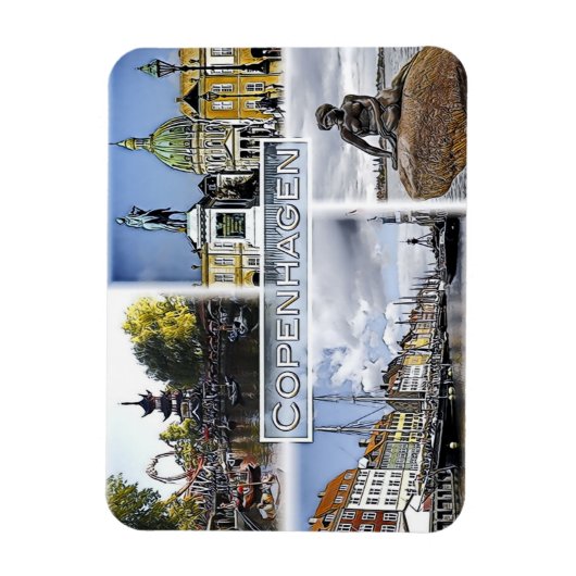 Magnet Flexible Copenhague - Danemark - Mosaic - (Vertical)