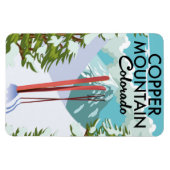 Magnet Flexible Copper Mountain Colorado Ski (Horizontal)
