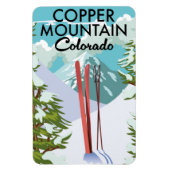 Magnet Flexible Copper Mountain Colorado Ski (Vertical)