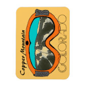Magnet Flexible Copper Mtn Colorado orange goggle aimant (Vertical)