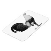 Magnet Flexible Coq de combat gris à ailes de canard (Côté Gauche)