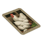 Magnet Flexible Coq & Hen à l'extérieur Hen House avec frontière b (Côté Droit)