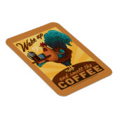 Magnet Flexible Coq - Réveillez-vous et sentez le café (Côté Droit)