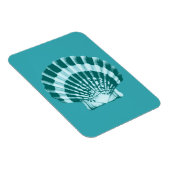 Magnet Flexible Coquillage - Tons bleu turquoise (Côté Droit)